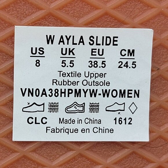 Vans Ayla Blue Flat Sandals Womens Size 8 Slides Open Toe Ultracush Lightweight - Picture 11 of 11